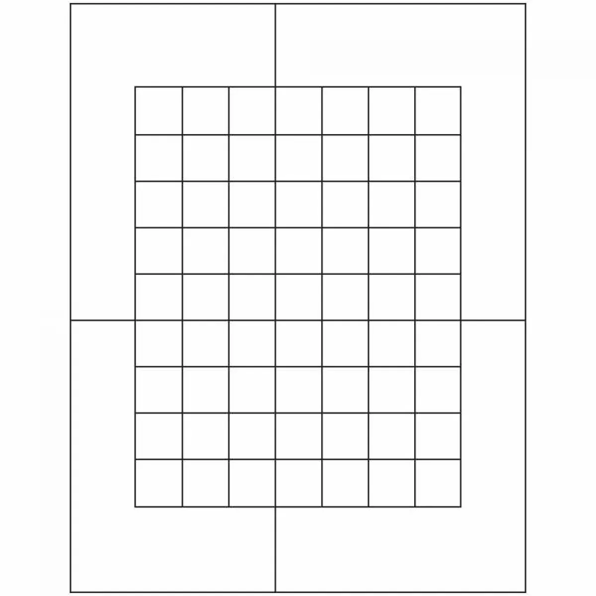 Label Laser Paper Permanent 7 7/8" X 7/8" White 63 Per Sheet, 100 Sheets Per Package