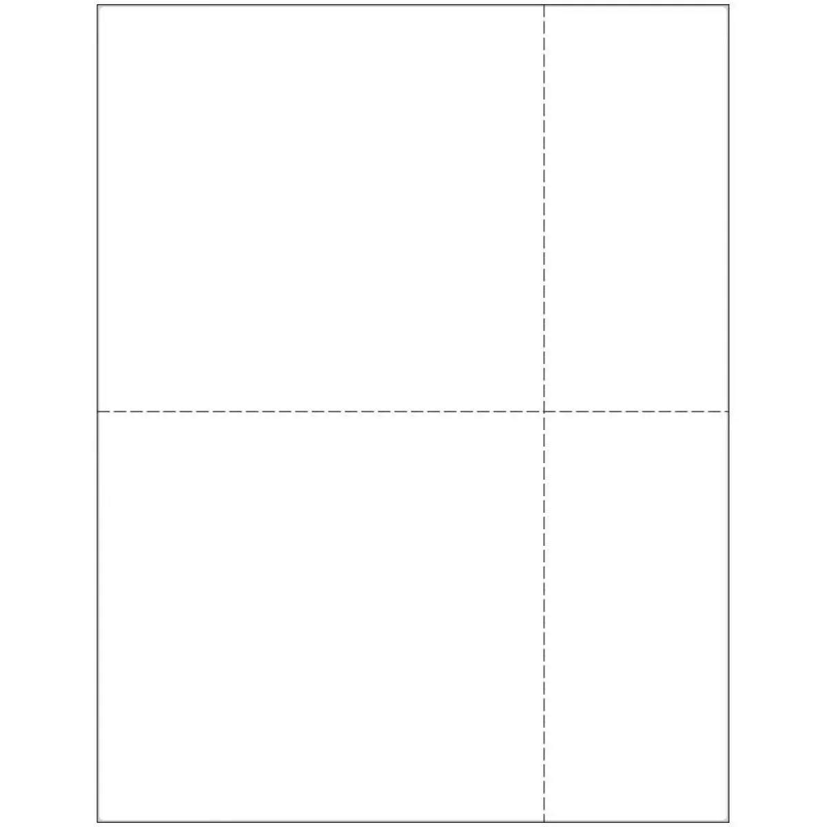 Label Laser Paper Permanent 8 1/2 " X 11" White 250 Per Box