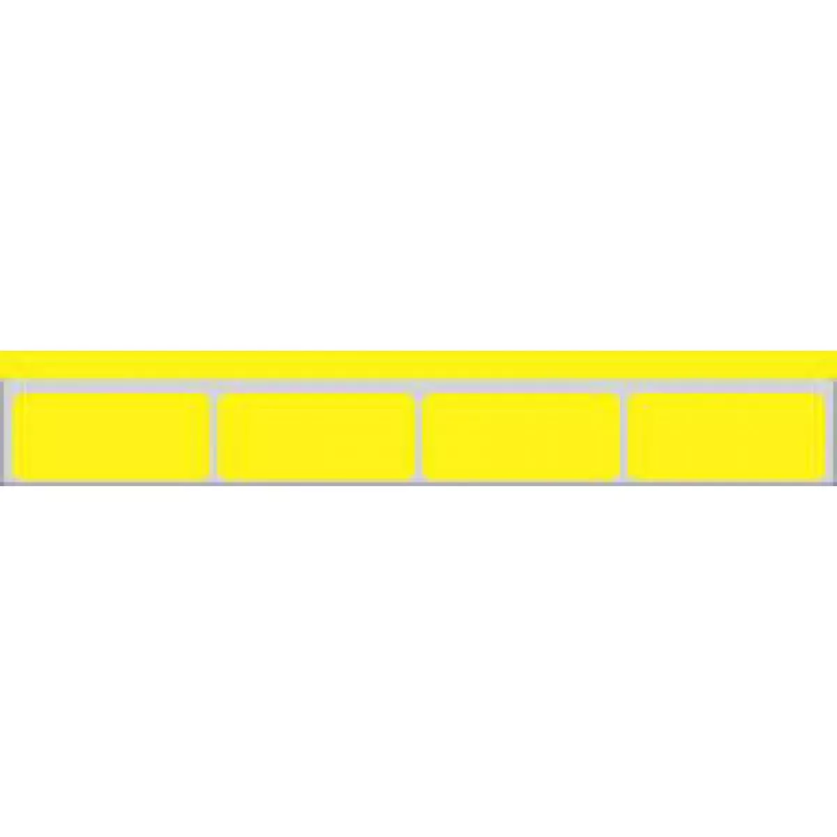 Label Laser Piggyback Paper Permanent 4 2" X 7/8" Yellow 40 Per Sheet, 250 Sheets Per Case