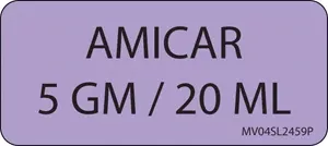 Label Paper Permanent Amicar 5 5 1" Core 2 1/4" X 1 Lavender 420 Per Roll
