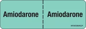Label Paper Permanent Amiodarone : 1" Core 2 15/16" X 1 Blue 333 Per Roll
