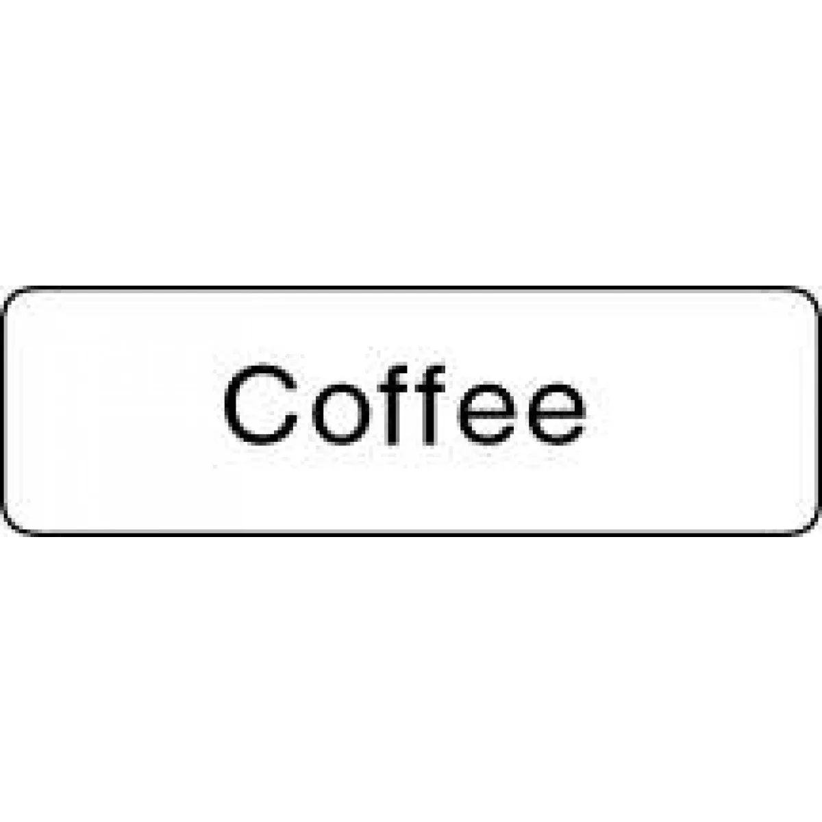Label Paper Permanent Coffee 1 1/4" X 3/8" White 1000 Per Roll