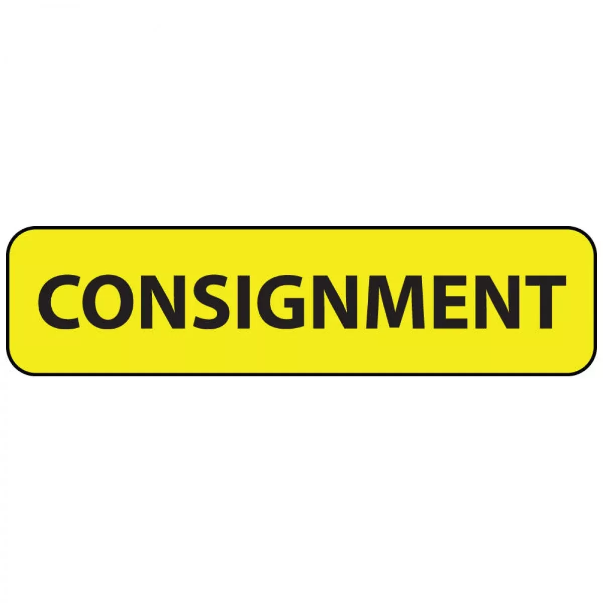 Label Paper Permanent Consignment 1" Core 1 1/4" X 5/16" Yellow 760 Per Roll