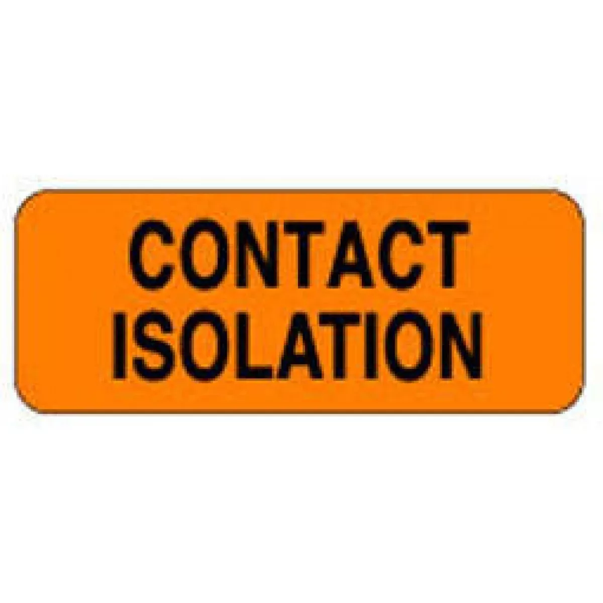 Label Paper Permanent Contact Isolation 2 1/4" X 7/8" Fl. Orange 1000 Per Roll