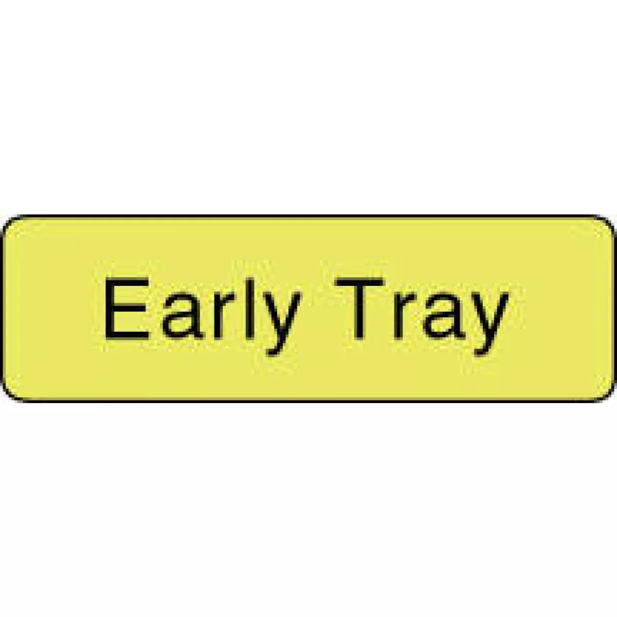 Label Paper Permanent Early Tray 1 1/4" X 3/8" Fl. Yellow 1000 Per Roll