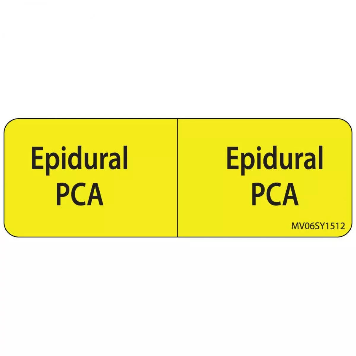 Label Paper Permanent Epidural Epidural 1" Core 2 15/16" X 1 Yellow 333 Per Roll
