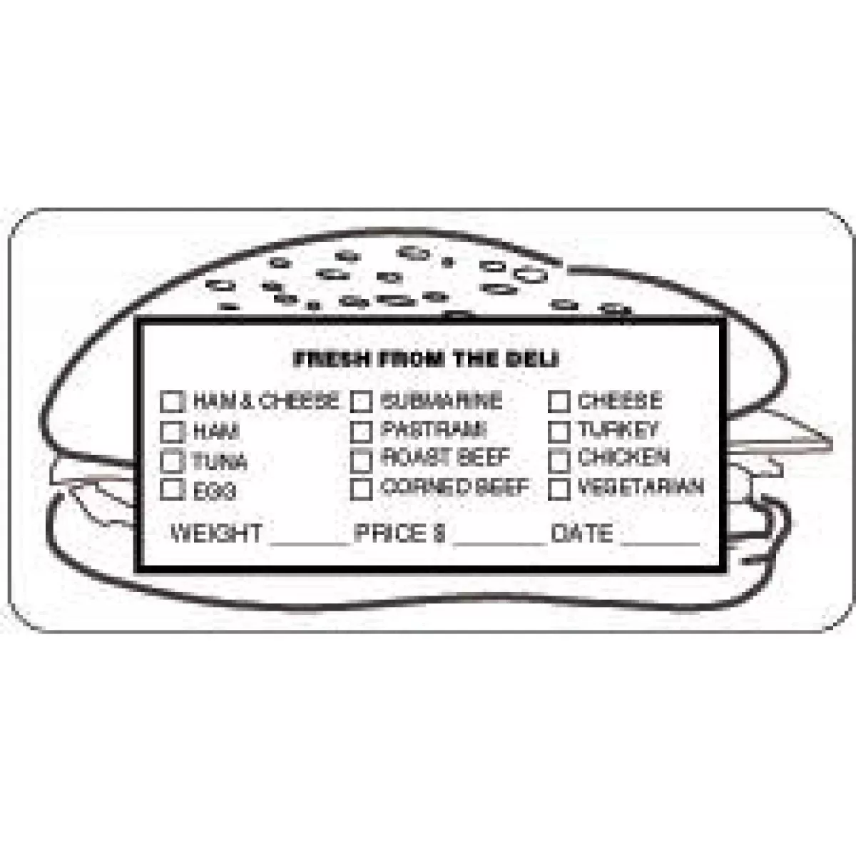 Label Paper Permanent Fresh From The 3 15/16" X 1 7/8" White 500 Per Roll
