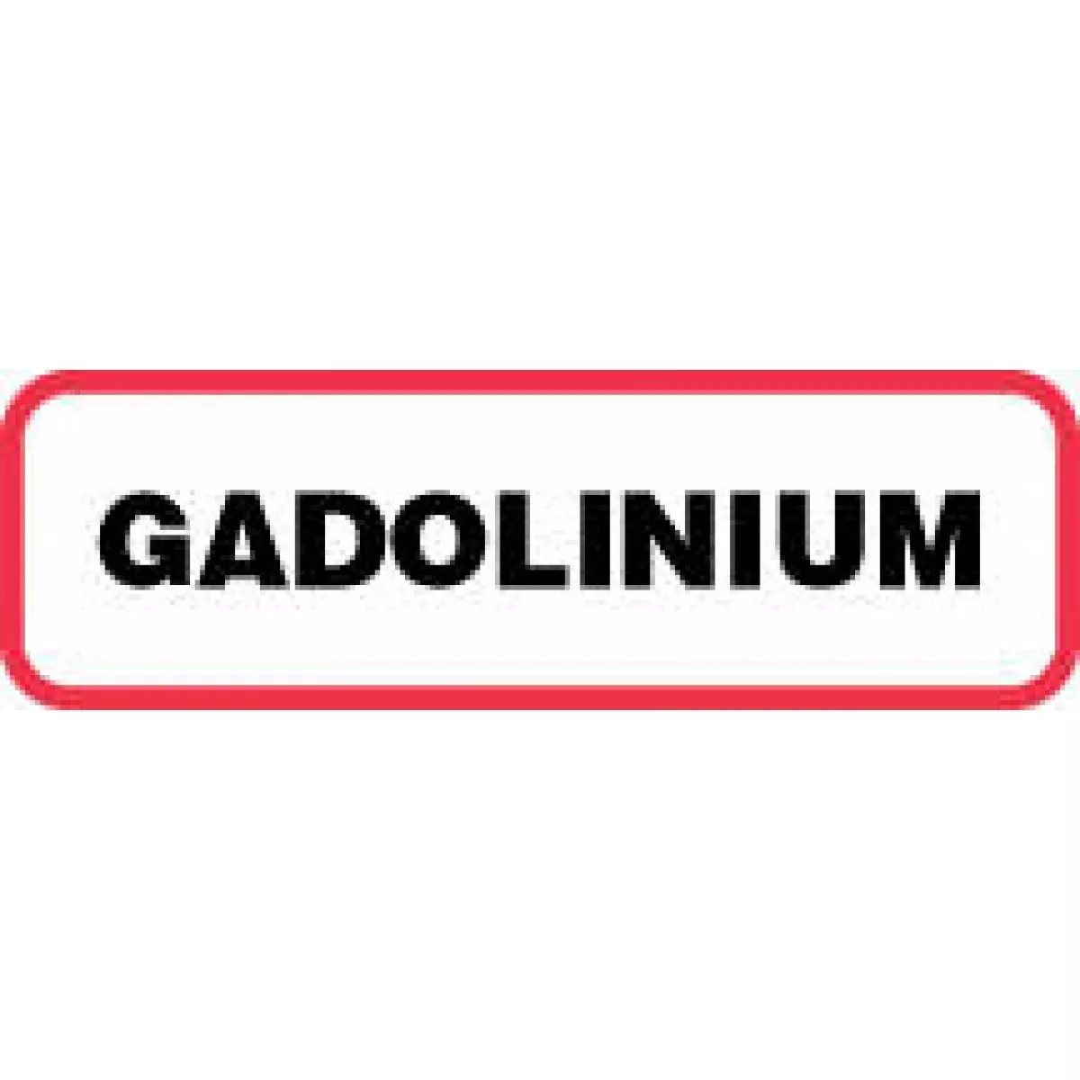 Label Paper Permanent Gadolinium 1 1/4" X 3/8" White With Red 1000 Per Roll