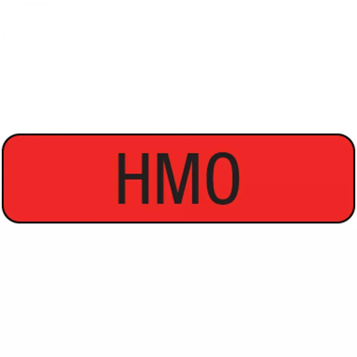 Label Paper Permanent Hmo 1" Core 1 1/4" X 5/16" Fl. Red 760 Per Roll