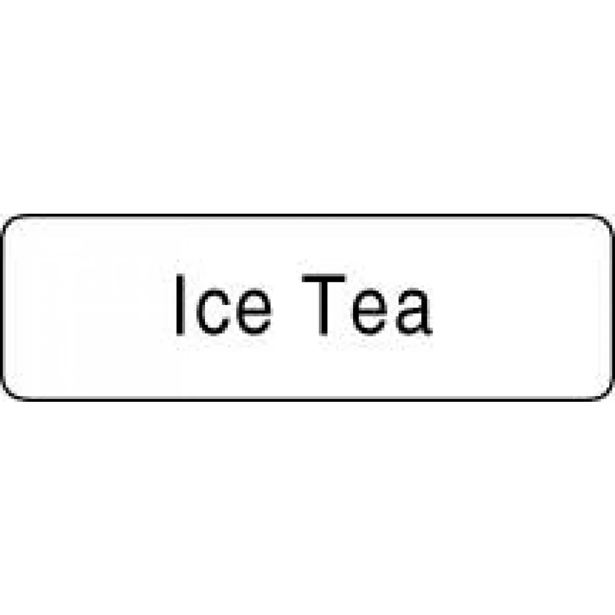 Label Paper Permanent Ice Tea 1 1/4" X 3/8" White 1000 Per Roll