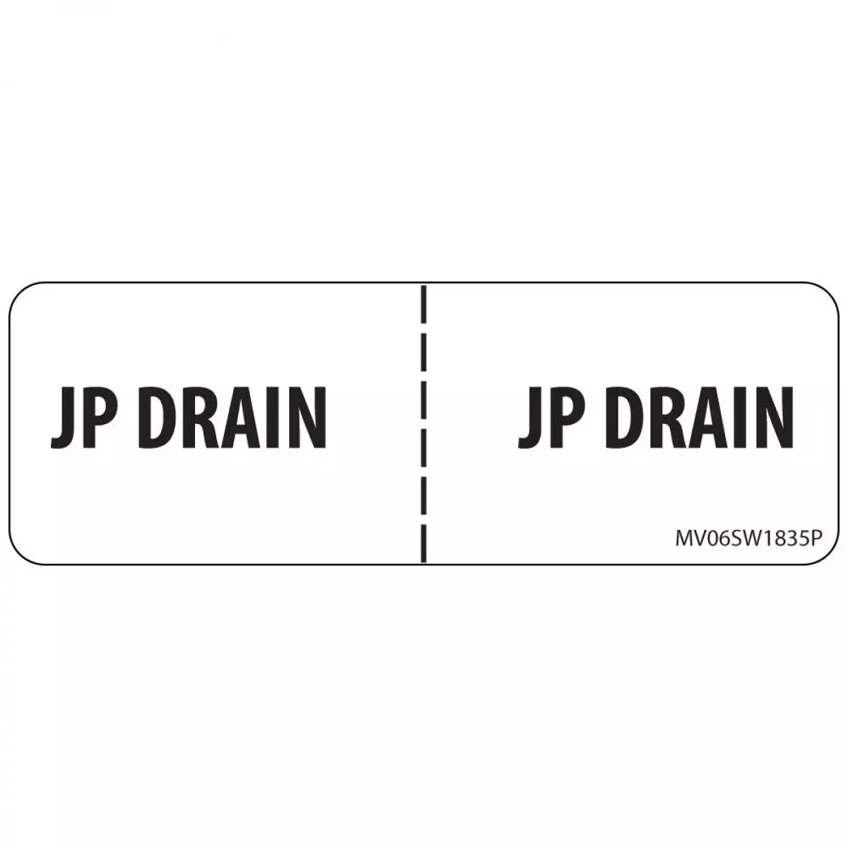 Label Paper Permanent Jp Drain : 1" Core 2 15/16" X 1 White 333 Per Roll
