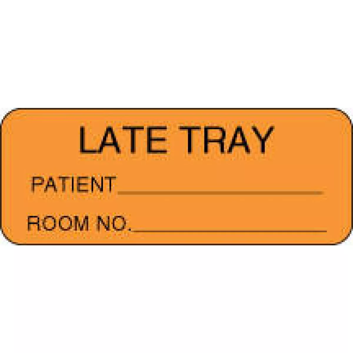 Label Paper Permanent Late Tray 2 1/4" X 7/8" Fl. Orange 1000 Per Roll