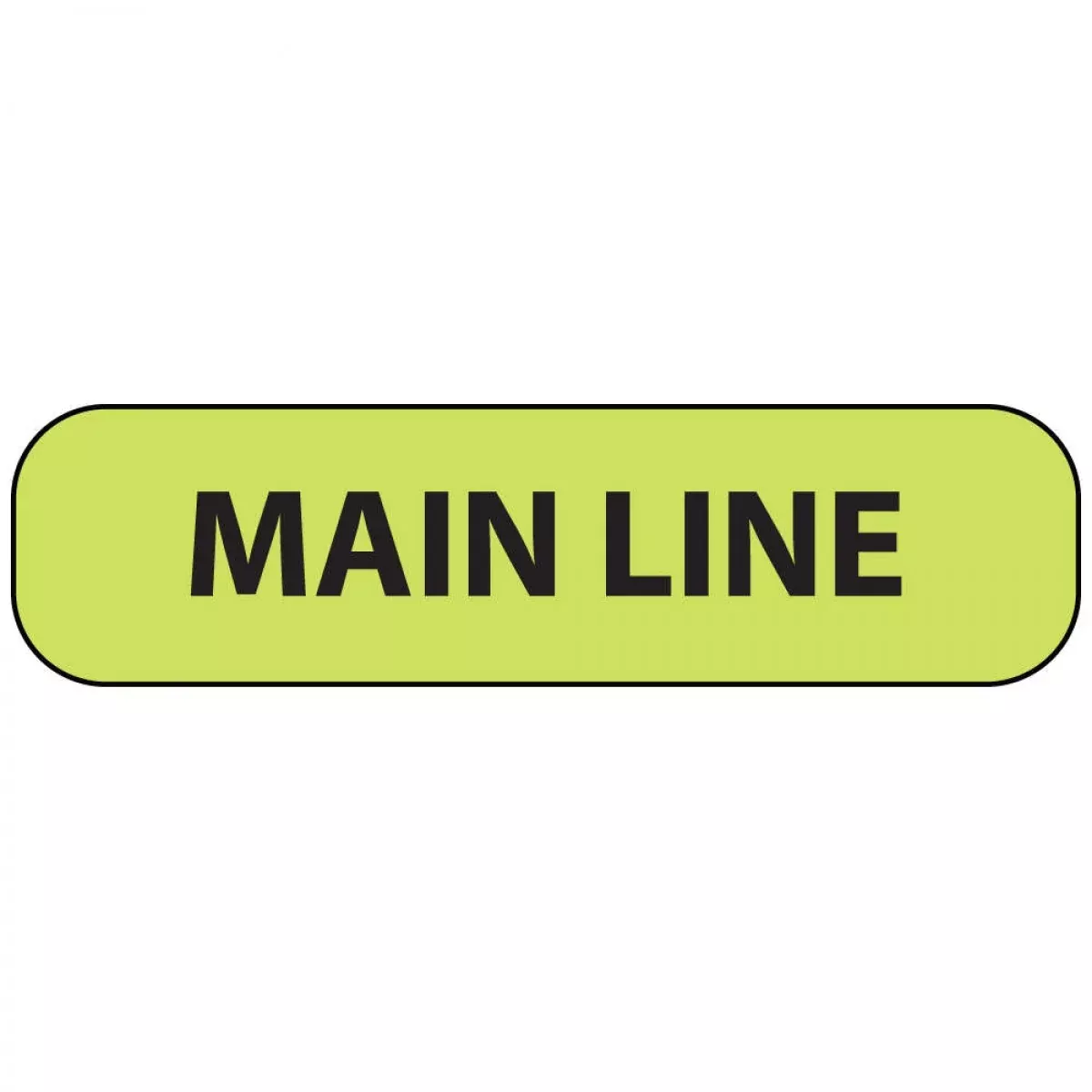 Label Paper Permanent Main Line 1" Core 1 7/16" X 3/8" Fl. Green 666 Per Roll