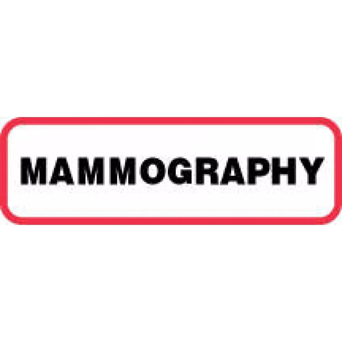 Label Paper Permanent Mammography 1 1/4" X 3/8" White With Red 1000 Per Roll