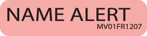 Label Paper Permanent Name Alert 1" Core 1 1/4" X 5/16" Fl. Red 760 Per Roll