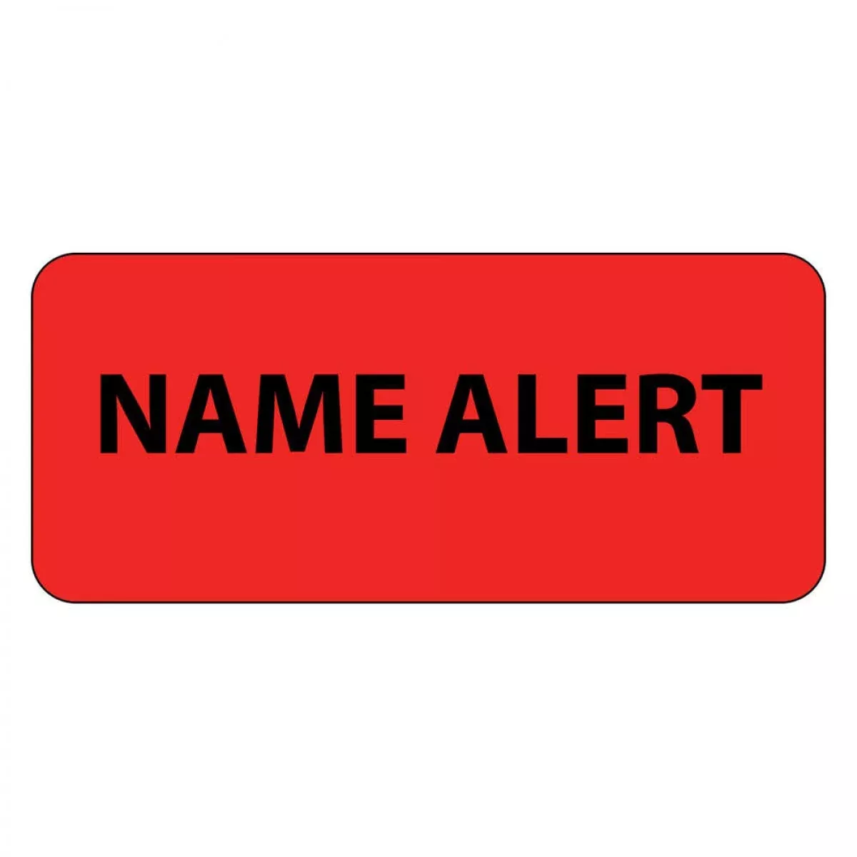 Label Paper Permanent Name Alert 1" Core 2 1/4" X 1 Fl. Red 420 Per Roll