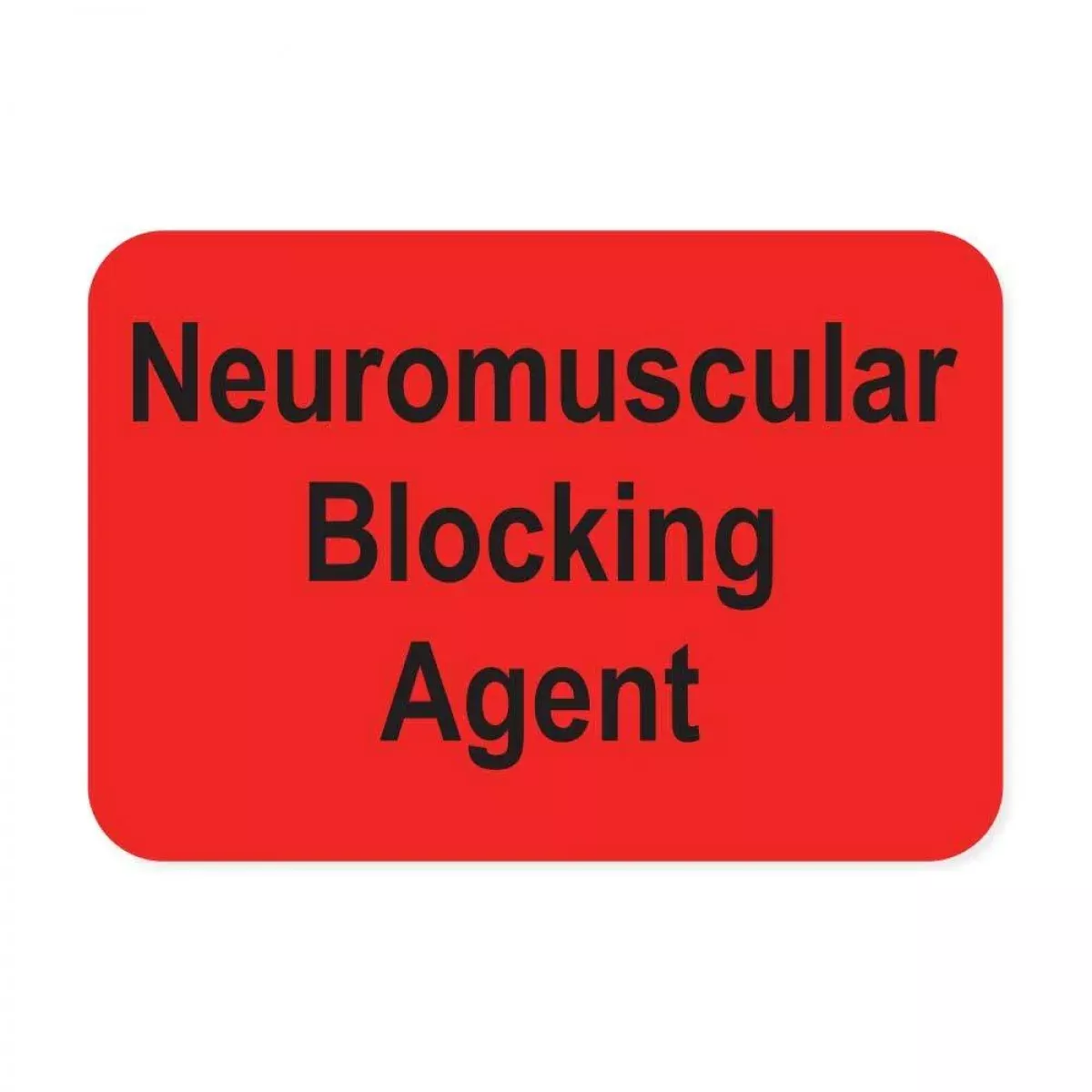 Label Paper Permanent Neuromuscular 1" Core 1 7/16" X 1 Fl. Red 666 Per Roll