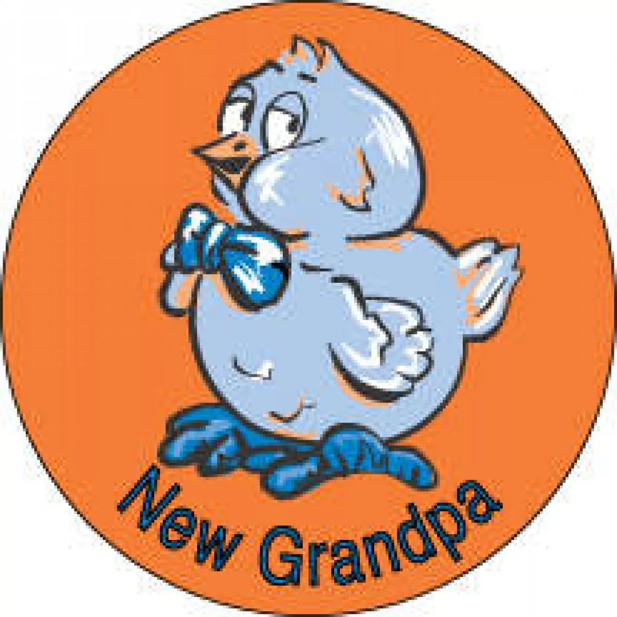 Label Paper Permanent New Grandpa Orange 250 Per Roll