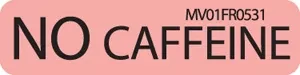 Label Paper Permanent No Caffeine 1" Core 1 1/4" X 5/16" Fl. Red 760 Per Roll