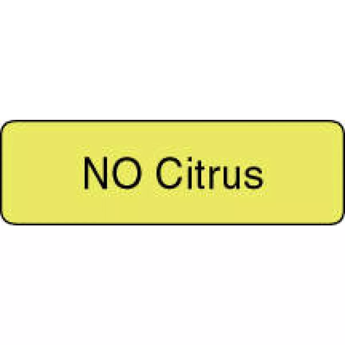 Label Paper Permanent No Citrus 1 1/4" X 3/8" Fl. Yellow 1000 Per Roll
