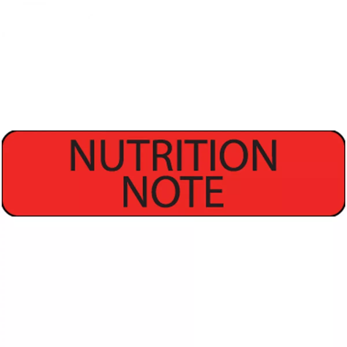 Label Paper Permanent Nutrition Note 1" Core 1 1/4" X 5/16" Fl. Red 760 Per Roll