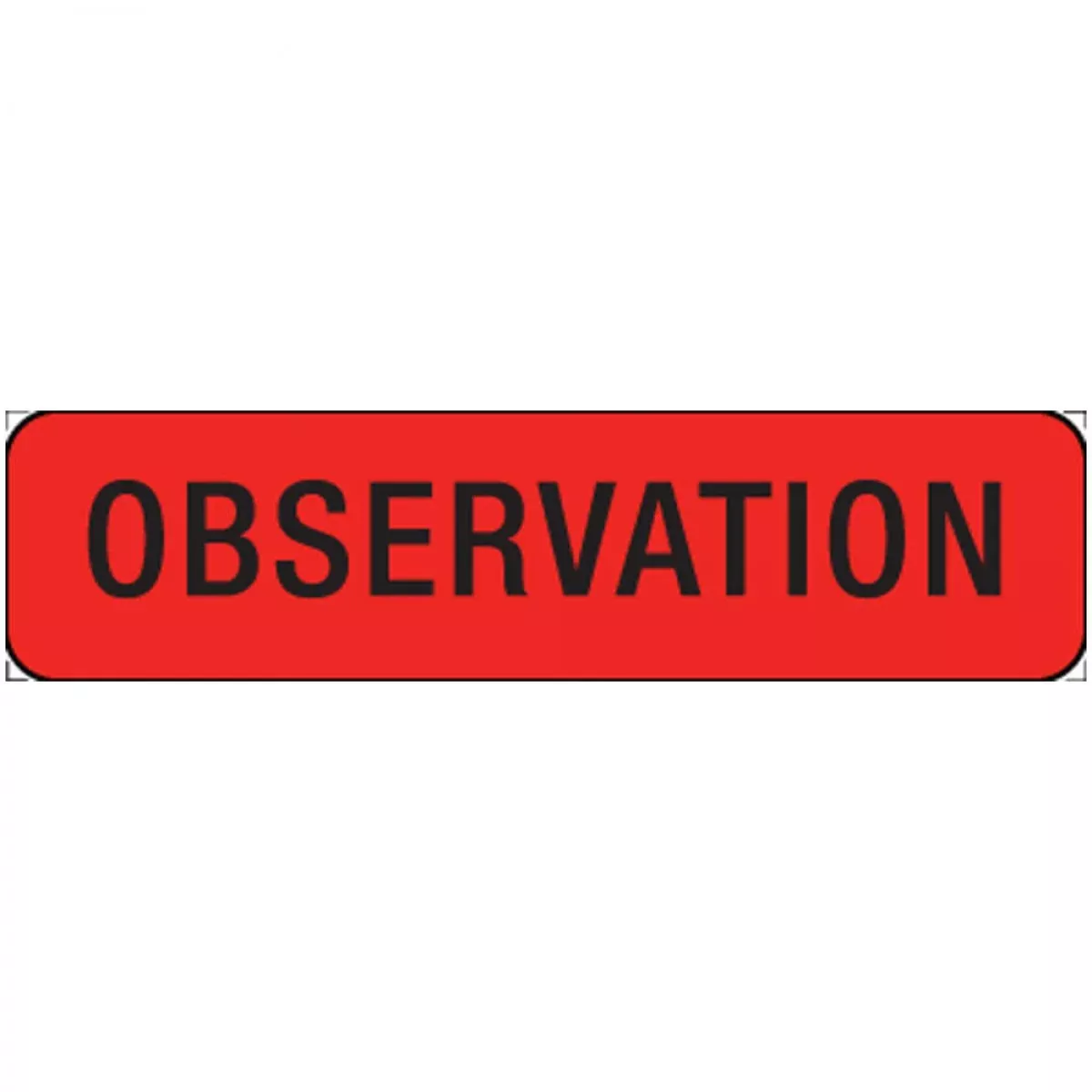 Label Paper Permanent Observation 1" Core 1 1/4" X 5/16" Fl. Red 760 Per Roll