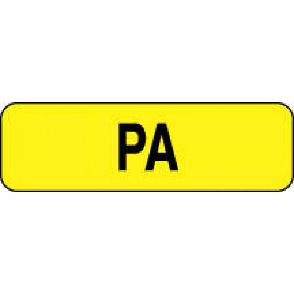 Label Paper Permanent Pa 1 1/4" X 3/8" Yellow 1000 Per Roll