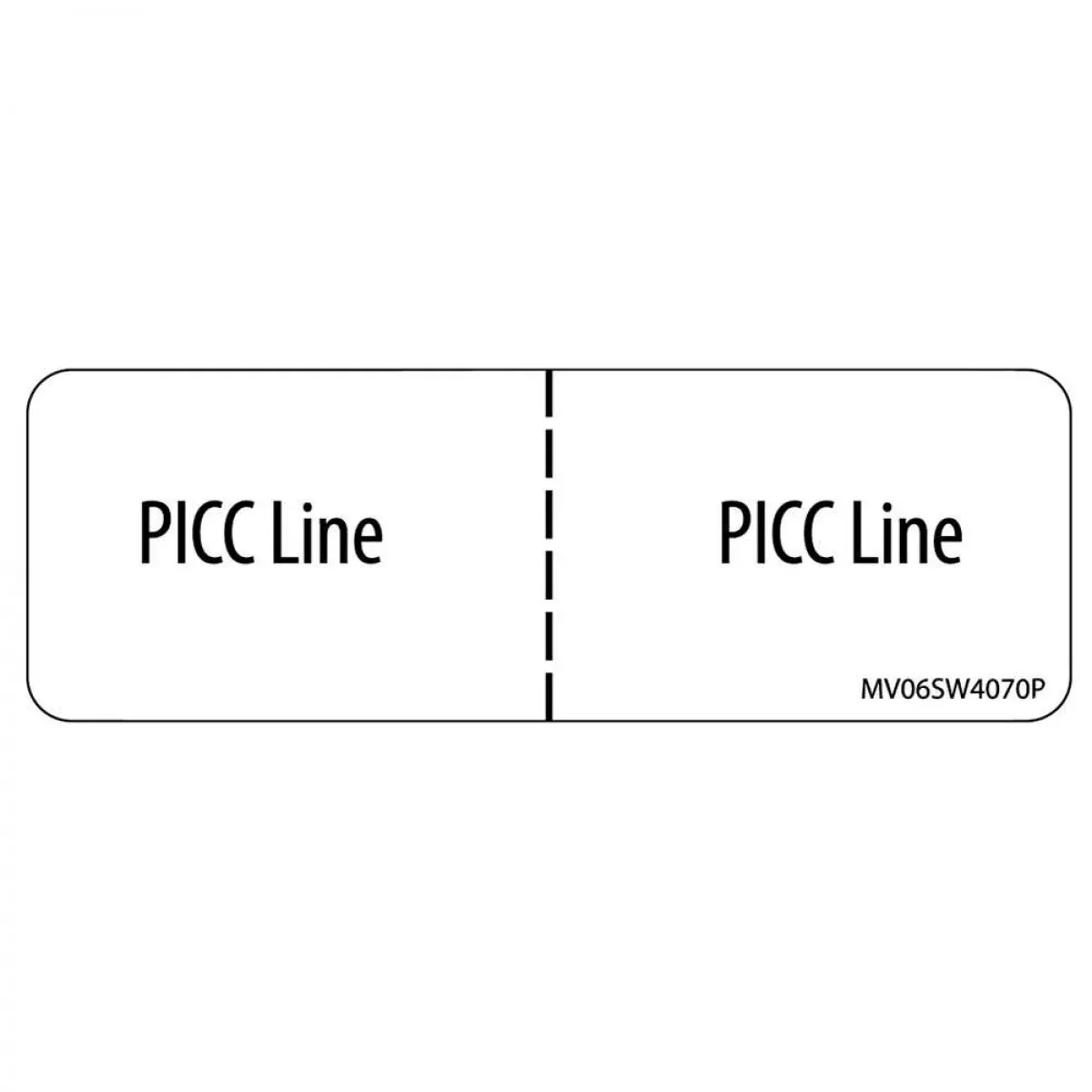 Label Paper Permanent Picc Line 1" Core 2 15/16" X 1 White 333 Per Roll