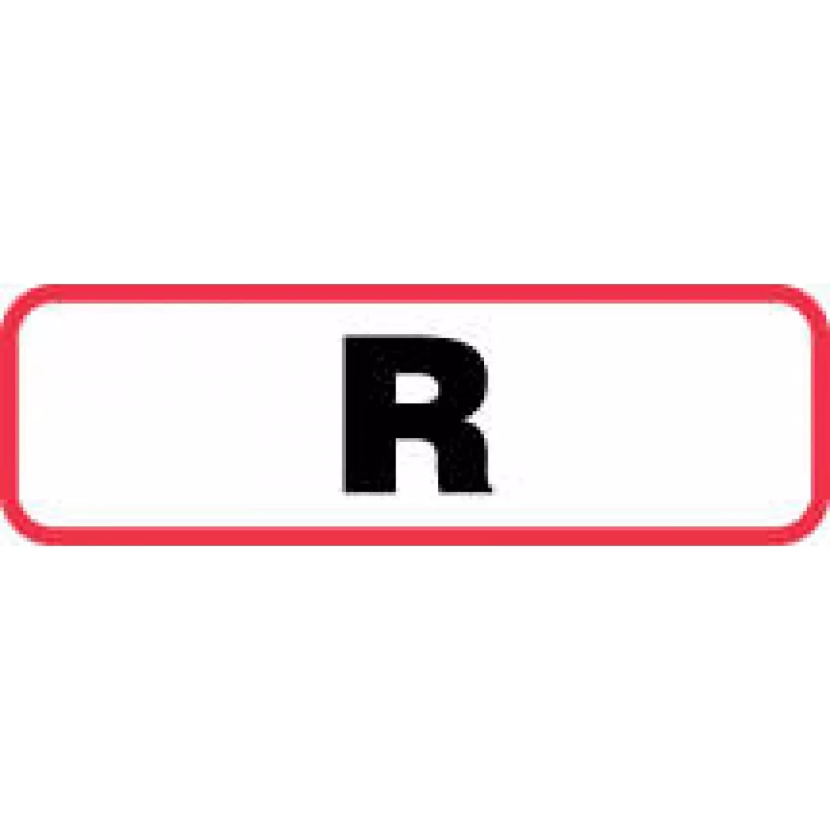 Label Paper Permanent R 1 1/4" X 3/8" White With Red 1000 Per Roll