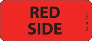 Label Paper Permanent Red Side 1" Core 2 1/4" X 1 Fl. Red 420 Per Roll