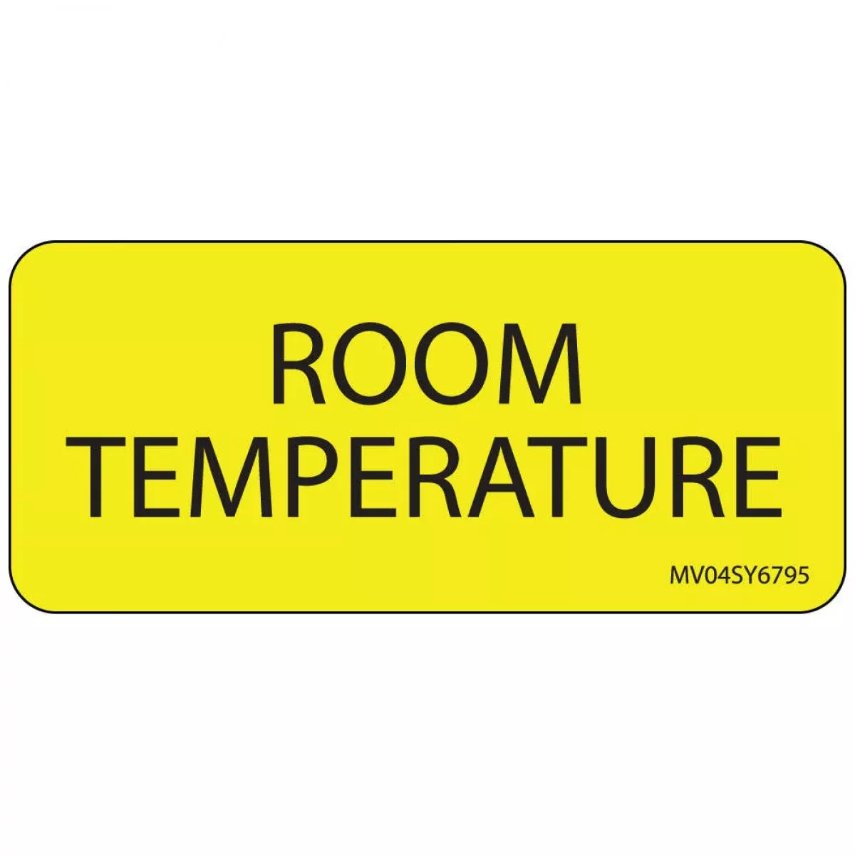 Label Paper Permanent Room Temperature 1" Core 2 1/4" X 1 Yellow 420 Per Roll