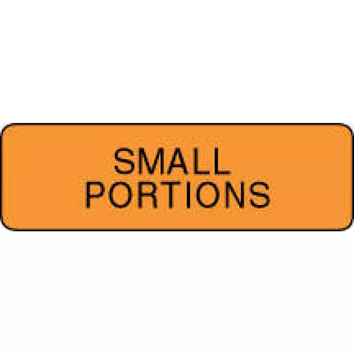 Label Paper Permanent Small Portions 1 1/4" X 3/8" Fl. Orange 1000 Per Roll
