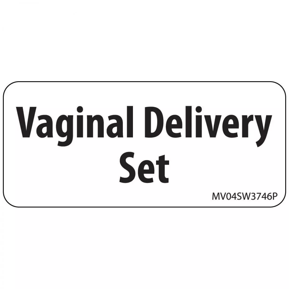 Label Paper Permanent Vaginal Delivery 1" Core 2 1/4" X 1 White 420 Per Roll