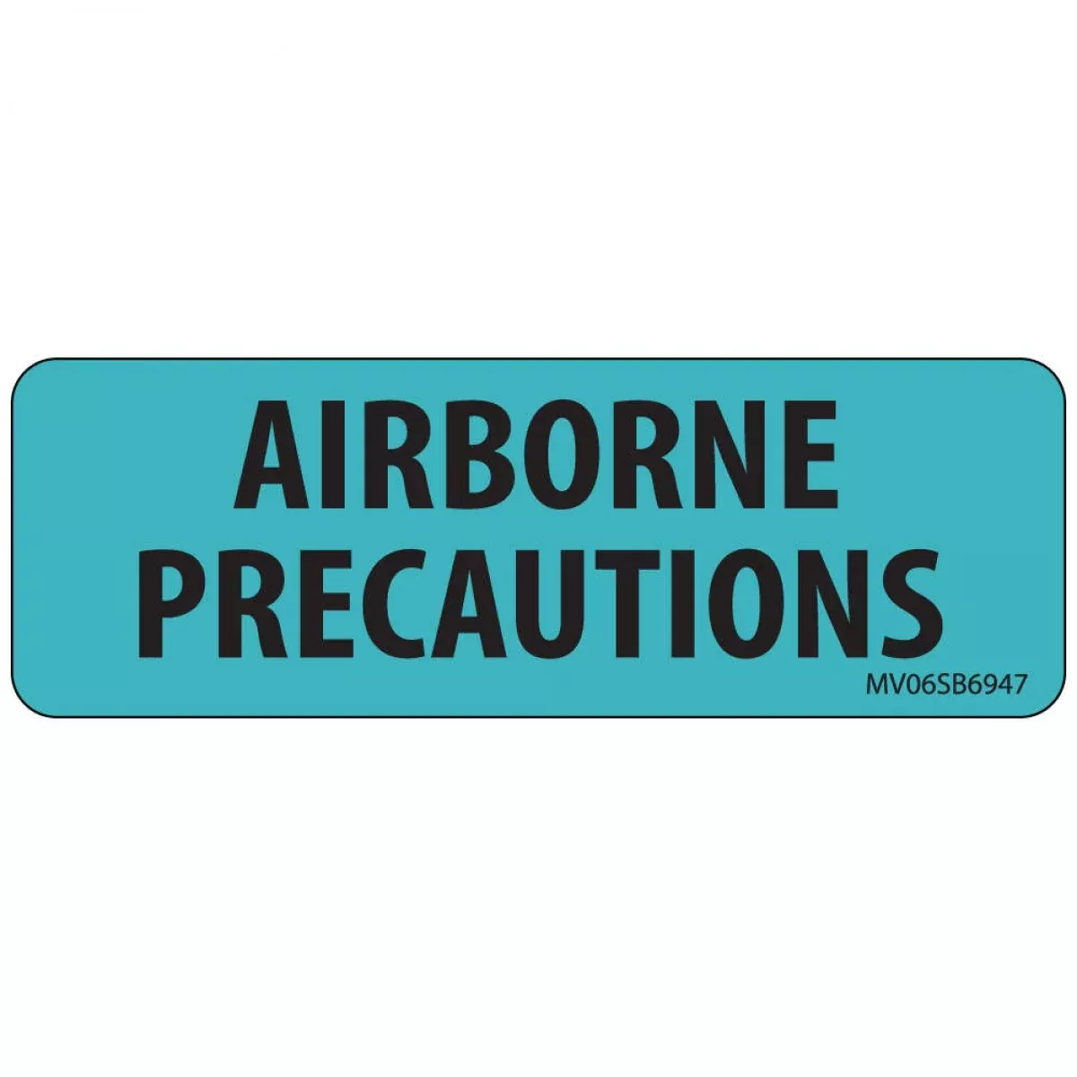 Label Paper Removable Airborne 1" Core 2 15/16" X 1 Blue 333 Per Roll