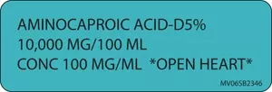 Label Paper Removable Aminocaproic 1" Core 2 15/16" X 1 Blue 333 Per Roll