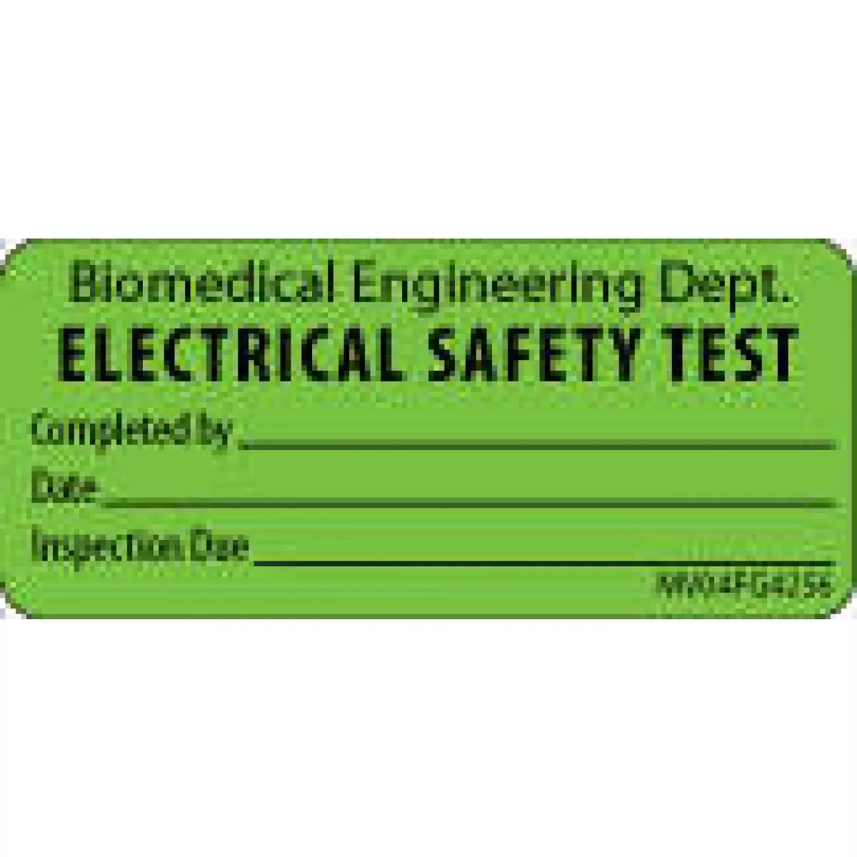 Label Paper Removable Biomedical 1" Core 2 1/4" X 1 Fl. Green 420 Per Roll
