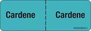 Label Paper Removable Cardene : Cardene 1" Core 2 15/16" X 1 Blue 333 Per Roll