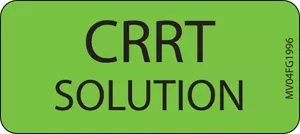 Label Paper Removable Crrt Solution 1" Core 2 1/4" X 1 Fl. Green 420 Per Roll