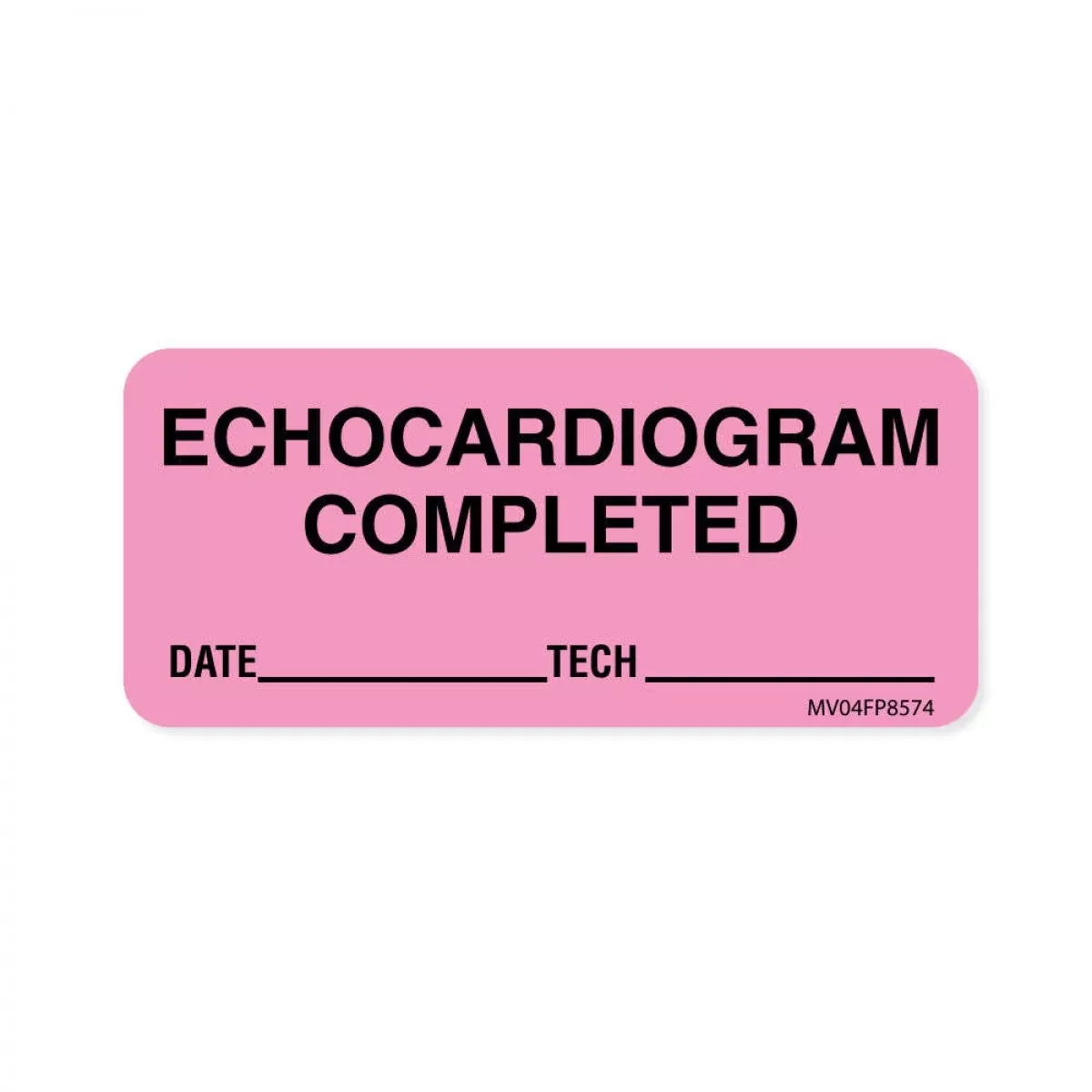 Label Paper Removable Echocardiogram 1" Core 2 1/4" X 1 Fl. Pink 420 Per Roll