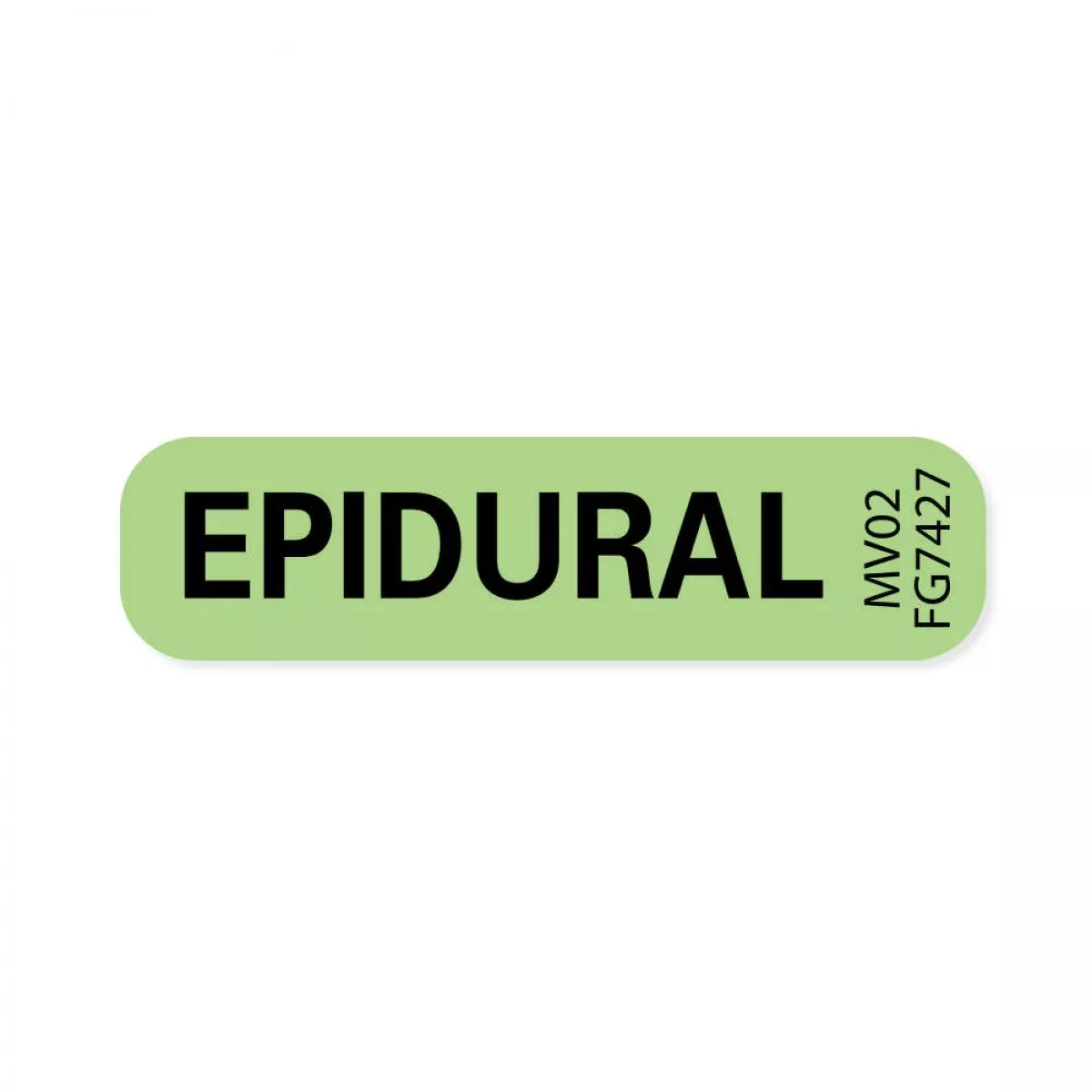 Label Paper Removable Epidural 1" Core 1 7/16" X 3/8" Fl. Green 666 Per Roll