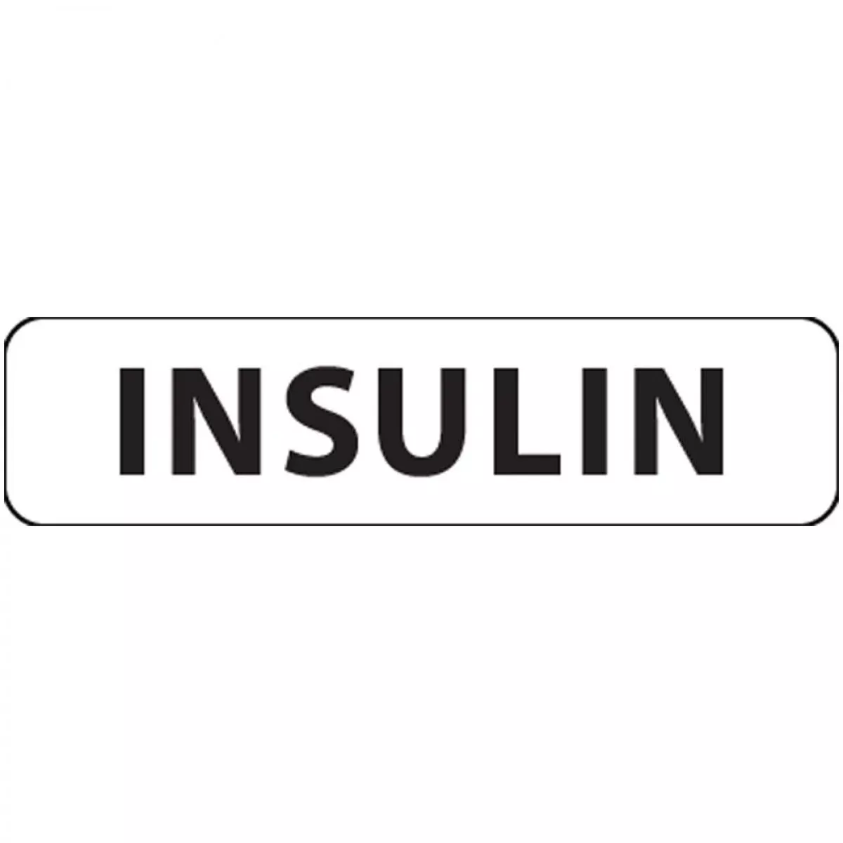 Label Paper Removable Insulin 1" Core 1 1/4" X 5/16" White 760 Per Roll