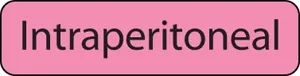 Label Paper Removable Intraperitoneal 1" Core 1 1/4" X 5/16" Fl. Pink 760 Per Roll