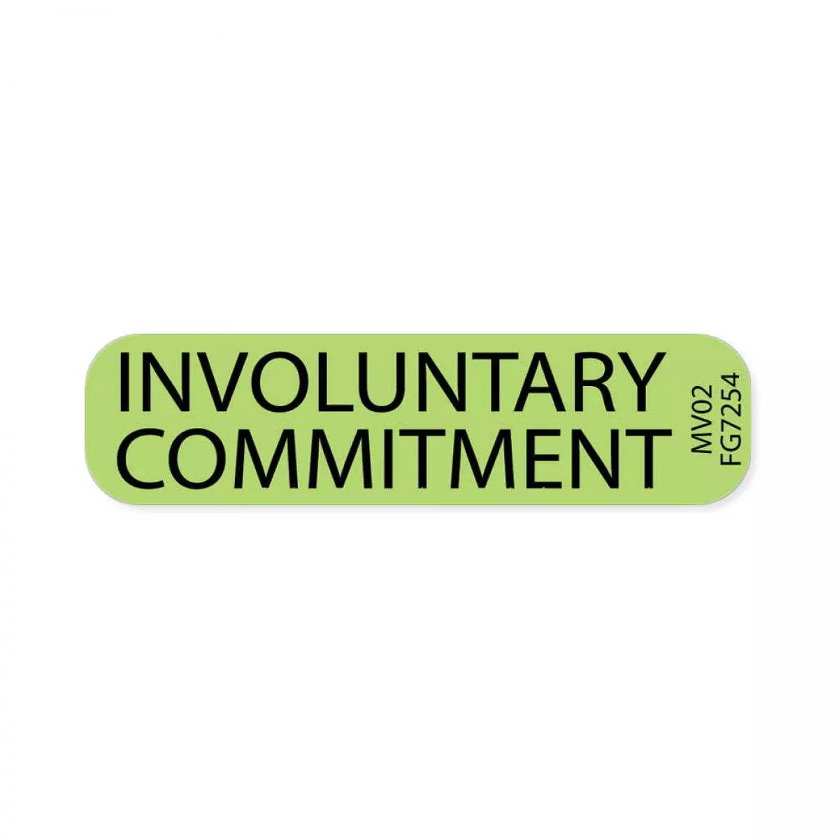 Label Paper Removable Involuntary 1" Core 1 7/16" X 3/8" Fl. Green 666 Per Roll