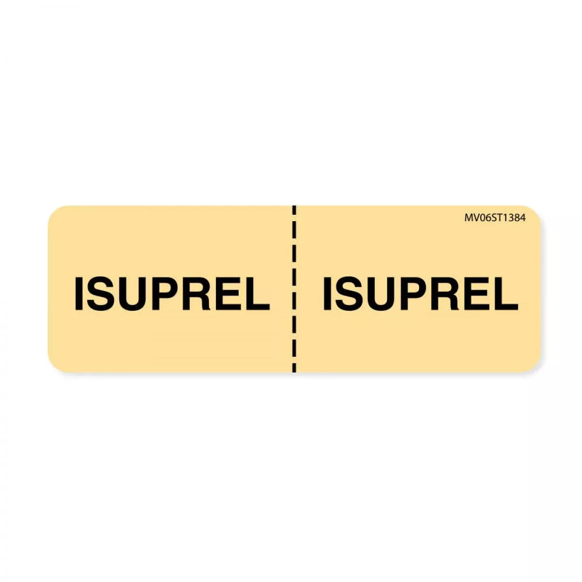 Label Paper Removable Isuprel : Isuprel 1" Core 2 15/16" X 1 Tan 333 Per Roll