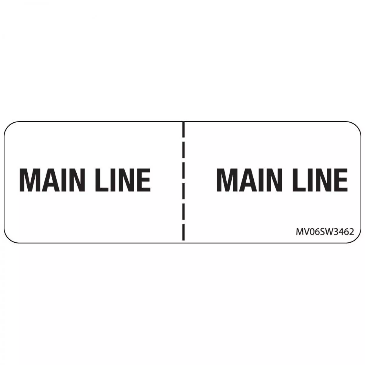 Label Paper Removable Main Line 1" Core 2 15/16" X 1 White 333 Per Roll