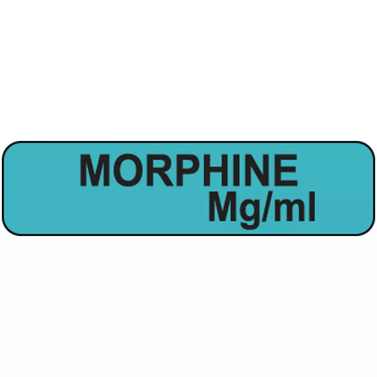 Label Paper Removable Morphine Mg/Ml 1" Core 1 1/4" X 5/16" Blue 760 Per Roll
