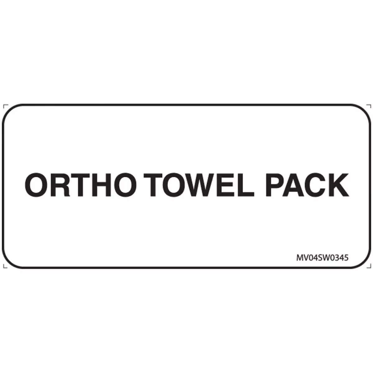 Label Paper Removable Ortho Towel Pack 1" Core 2 1/4" X 1 White 420 Per Roll