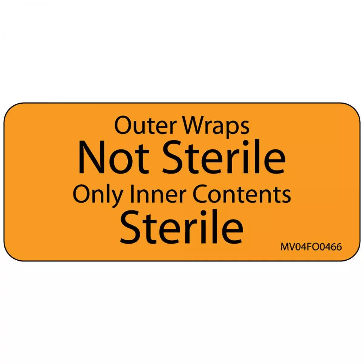 Label Paper Removable Outer Wraps Not 1" Core 2 1/4" X 1 Fl. Orange 420 Per Roll