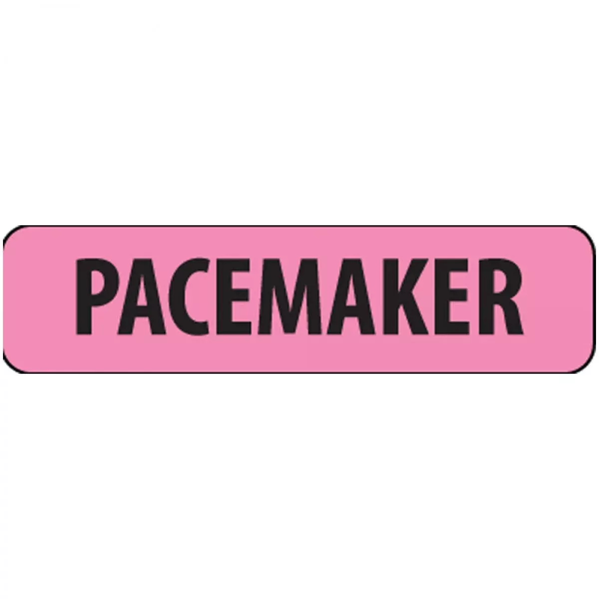 Label Paper Removable Pacemaker 1" Core 1 1/4" X 5/16" Fl. Pink 760 Per Roll