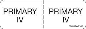 Label Paper Removable Primary Iv : 1" Core 2 15/16" X 1 White 333 Per Roll